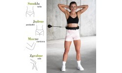 Gimnastikos lankas su svareliu HMS HHW12 Plus Size, juodas