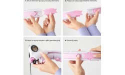 HHW06 PINK HULA HOOP WITH WEIGHT + COUNTER HMS