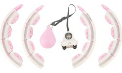 HHW06 PINK HULA HOOP WITH WEIGHT + COUNTER HMS