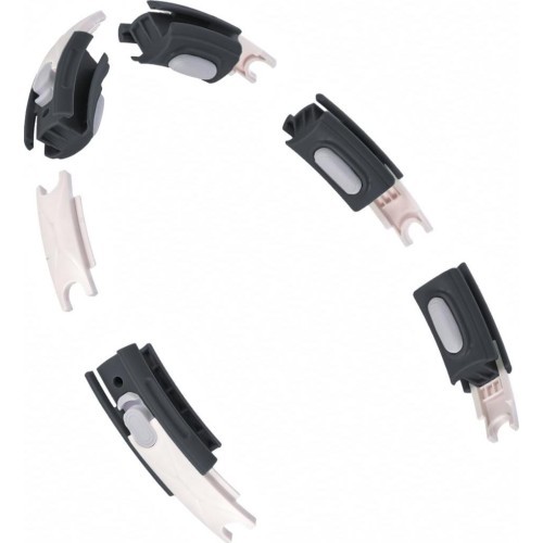 HHM15 HULA HOOP BLACK MAGNETIC WITH WEIGHT + COUNTER HMS