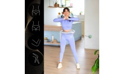 HHM15 HULA HOOP GREEN MAGNETIC WITH WEIGHT + COUNTER HMS