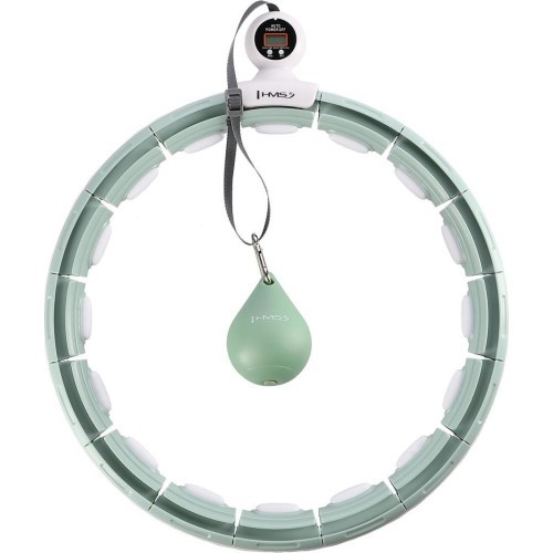 HHM15 HULA HOOP GREEN MAGNETIC WITH WEIGHT + COUNTER HMS