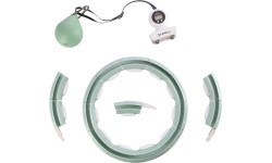 HHM15 HULA HOOP GREEN MAGNETIC WITH WEIGHT + COUNTER HMS