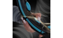 HHM17 HULA HOOP BLACK/TURQUOISE MAGNETIC WITH WEIGHT + COUNTER HMS