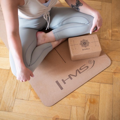 KJ02 CORK YOGA BLOCK HMS