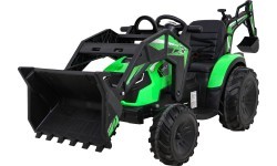 Elektromobilis traktorius su priekaba Buggy 720-T, žalias