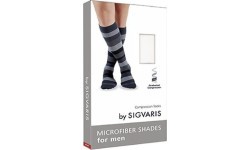 Мужские компрессионные носки Sigvaris Microfiber Shades с ромбовидным узором - Синий - B(42-44)