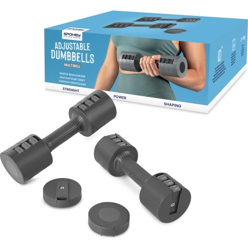 Set of adjustable dumbbells 2x 2,5 kg Spokey MULTIBELL