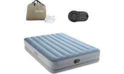 Didelis dvivietis pripučiamas čiužinys 203x152x36 cm su integruota elektrine pompa INTEX 64159