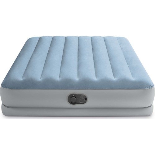 Didelis dvivietis pripučiamas čiužinys 203x152x36 cm su integruota elektrine pompa INTEX 64159