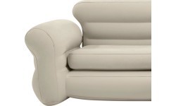Pripučiama kampinė sofa keturvietė 257x203x76 cm smėlio spalvos INTEX 68575