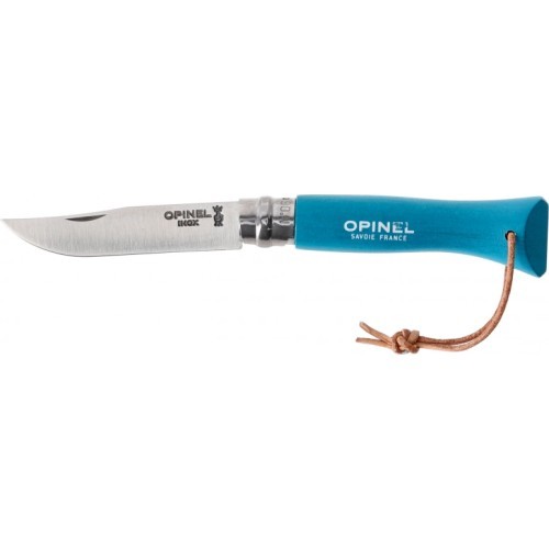 Peilis Opinel Colorama 06 inox turkis su virvute