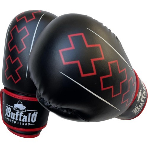 Боксерские перчатки Buffalo Outrage черно-красные 14oz