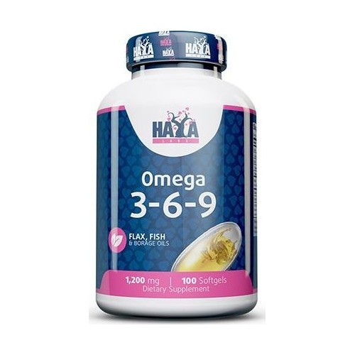 Haya Labs Omega 3-6-9 100 caps.