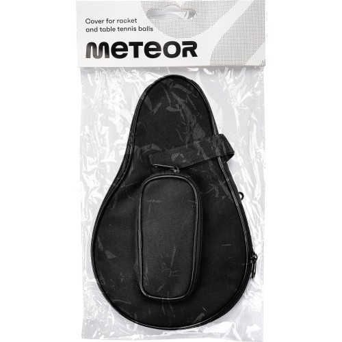 Stalo teniso raketės ir kamuoliukų dėklas Meteor Pro, juodas, 16004