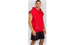 Venum x Mike Tyson Tiger Sleeveless Hoodie - Intense Red/Deep Black