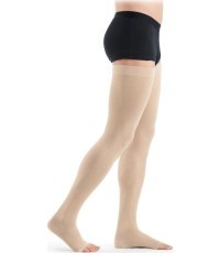 Компрессионные чулки до верха бедра COTTON by SIGVARIS, класс 1 - S Plus - Нормальная - Открытая