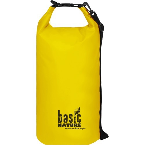 Hermetiškas krepšys BasicNature 500D 10L, geltonas