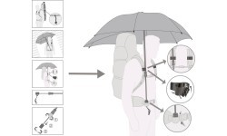 EuroSchirm Umbrella 'Swing backpack handsfree'