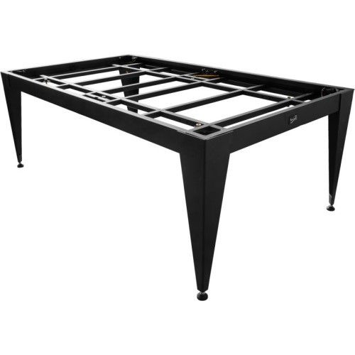 Pool Table / Dining Table, Vancouver III, 7 ft., black/brown, burgundy cloth