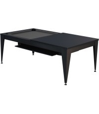 Pool Table / Dining Table, Vancouver III, 7 ft., black/black, grey cloth