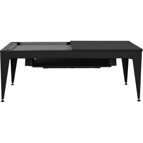 Pool Table / Dining Table, Vancouver III, 7 ft., black/black, grey cloth