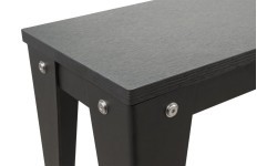 Seat Bench for Pool Table / Dining Table, Vancouver III, 7 ft., black/black