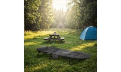 NILS CAMP NC2720 sulankstoma turistinė lova, pilka, 200 cm