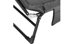 Раскладная туристическая кровать NILS CAMP NC2720, серая, 200 см