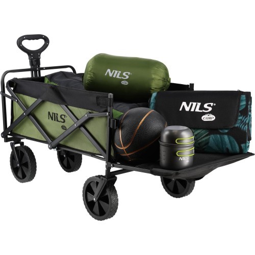 Vežimėlis Nils Camp NC2602, 150 l, žalias
