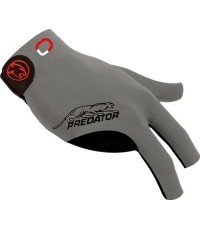 Billiard Glove, Predator Second Skin, 3-Finger, Jasmin Ouschan Grey, to wear on right hand, L&XL