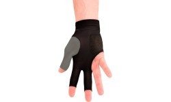 Billiard Glove, Predator Second Skin, 3-Finger, Jasmin Ouschan Grey, to wear on right hand, L&XL