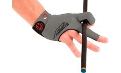 Billiard Glove, Predator Second Skin, 3-Finger, Jasmin Ouschan Grey, to wear on right hand, XXL