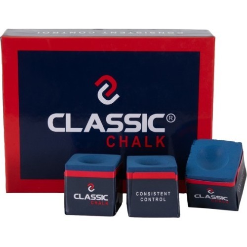 Biliardo kreida Classic, mėlyna, 12 vnt.