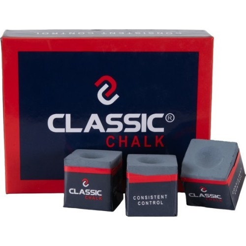 Biliardo kreida Classic, pilka, 12 vnt.