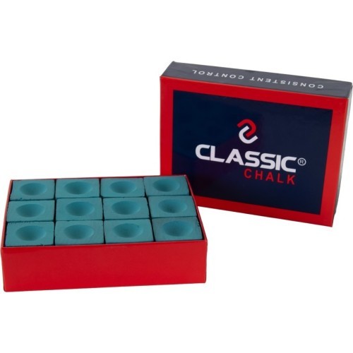 Biliardo kreida Classic, žalia, 12 vnt.