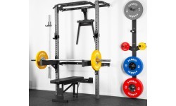 KLT22 MULTIFUNCTIONAL FOLDING POWER RACK SILVER HMS