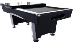 Бильярдный стол Triumph Plus, Pool, чёрный, 8 футов, жёлто-зелёное сукно