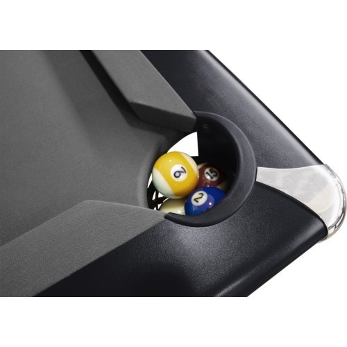 Biliardo stalas Triumph Plus, Pool, juodas, 8 ft, geltonai žalias suknas