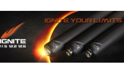 Cue Shaft, Pool, Ignite Carbon, 11,5mm, Wavy Joint