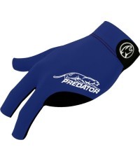 Billiard Glove, Predator Second Skin, 3-Finger, blue-white, to wear on left hand, XXL
