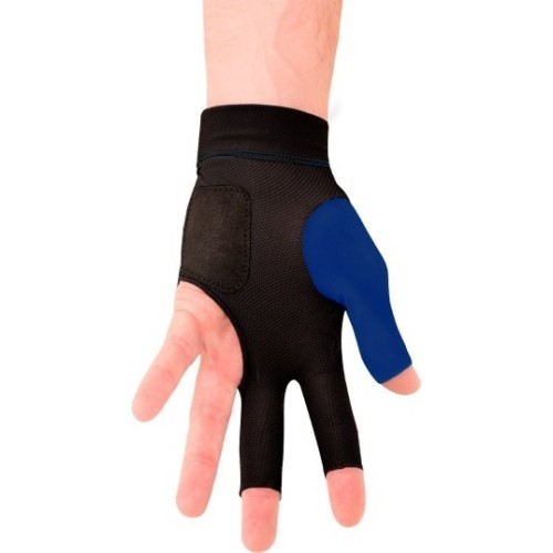 Billiard Glove, Predator Second Skin, 3-Finger, blue-white, to wear on left hand, XXL