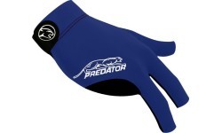 Billiard Glove, Predator Second Skin, 3-Finger, blue-white, to wear on right hand, L&XL
