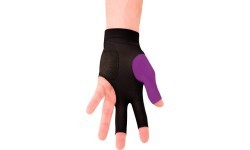 Billiard Glove, Predator Second Skin, 3-Finger, purple-grey, to wear on left hand, XXL