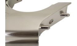 Комплект угловых накладок для бильярдного стола Dynamic IV, матовое серебро, 4+2