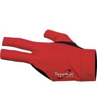 Biliardo pirštinė Dynamic Pro, be pirštų galiukų, 3 pirštų, juoda/raudona, kairei rankai, L&XL