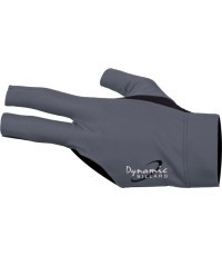 Biliardo pirštinė Dynamic Pro, 3 pirštų, juoda/pilka, kairei rankai, L&XL