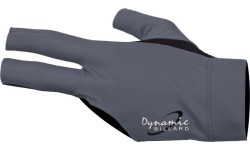 Biliardo pirštinė Dynamic Pro, 3 pirštų, juoda/pilka, kairei rankai, L&XL