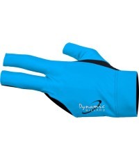 Billiard Glove, Half Finger, Dynamic Pro, 3-Finger, Black/Blue, to wear on left hand, S&M