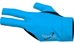 Billiard Glove, Half Finger, Dynamic Pro, 3-Finger, Black/Blue, to wear on left hand, S&M